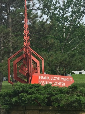 Frank Lloyd Wright Visitor Center sign